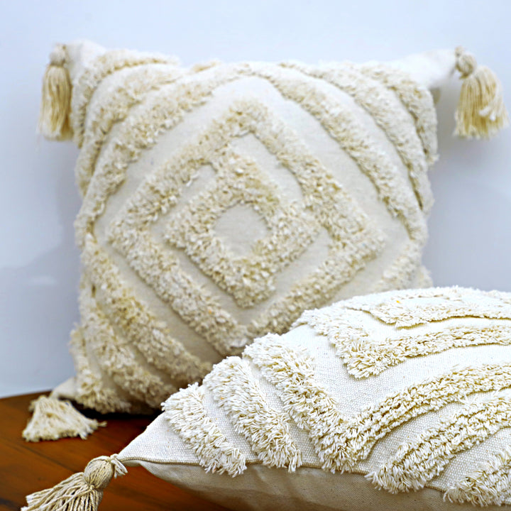 Velvet Sand Harmony Cushion - Neutral